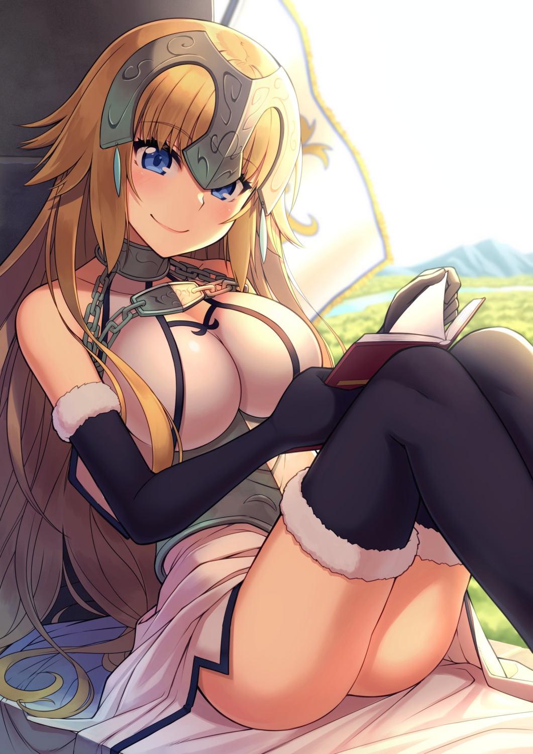dress, fate/apocrypha, fate/grand_order, fate/stay_night, jeanne_d'arc, jeanne_d'arc_(fate), nopan, oyaji_kusa