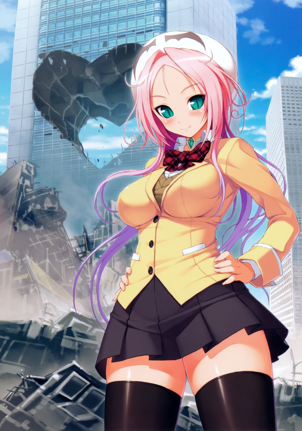 dra+koi, dragon_(dra+koi), nitroplus, seifuku, thighhighs, tsuji_santa