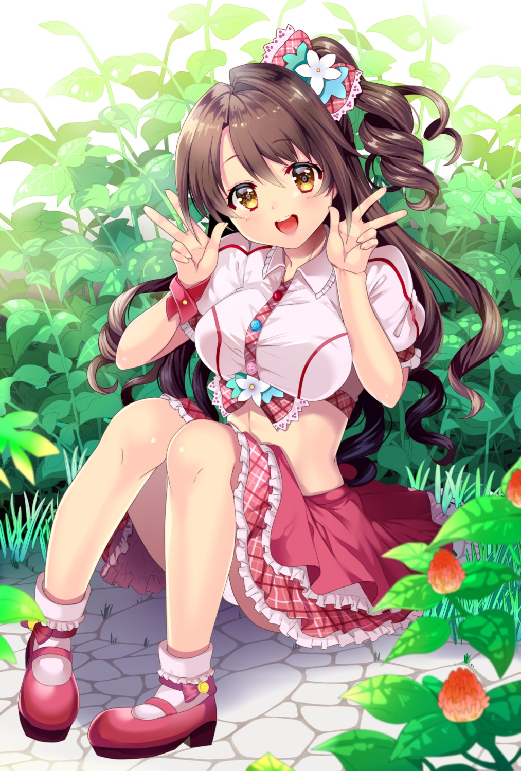 heels, pantsu, shimamura_uzuki, the_idolm@ster, the_idolm@ster_cinderella_girls, uzura_(moimoi)