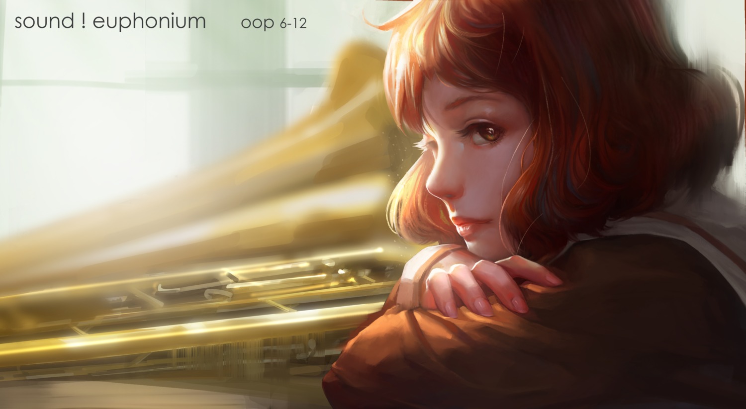 autographed, hibike!_euphonium, oop, oumae_kumiko, seifuku