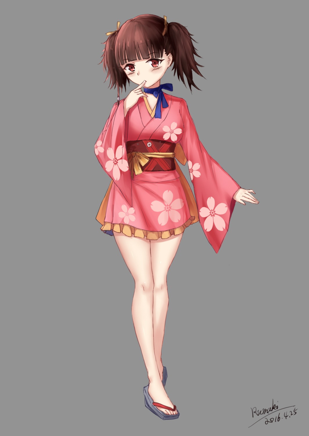 autographed, heels, kimono, koutetsujou_no_kabaneri, mumei, rumaki