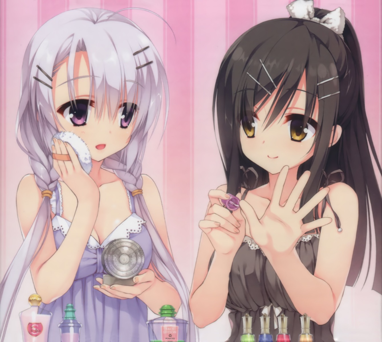 ayachi_nene, cleavage, disc_cover, dress, kobuichi, muririn, sanoba_witch, togakushi_touko, yuzu-soft