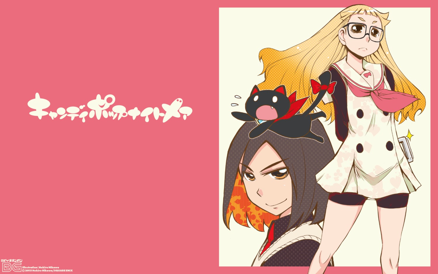bike_shorts, candy_pop_nightmare, hikawa_hekiru, megane, neko, seifuku, wallpaper