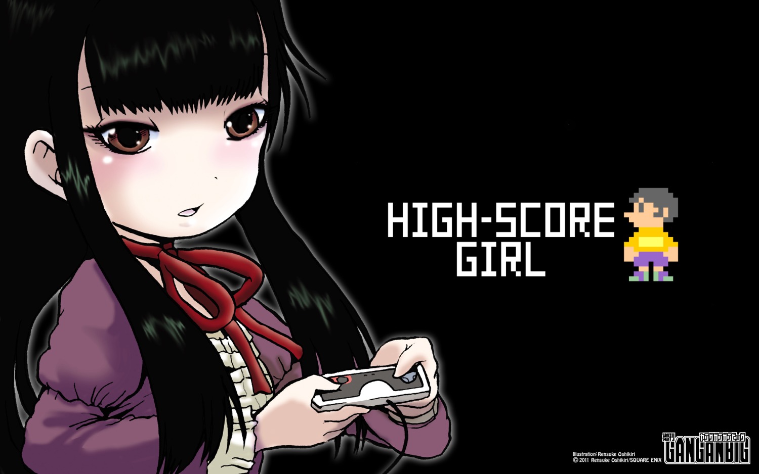 dress, high_score_girl, oono_akira, oshikiri_rensuke, wallpaper