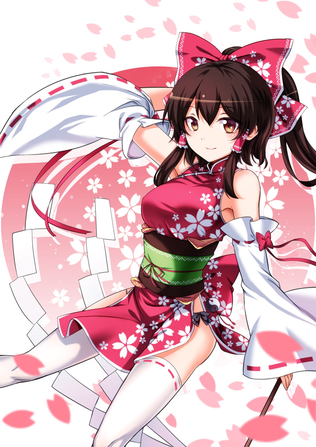 chinadress, hakurei_reimu, koissa, pantsu, string_panties, thighhighs, touhou