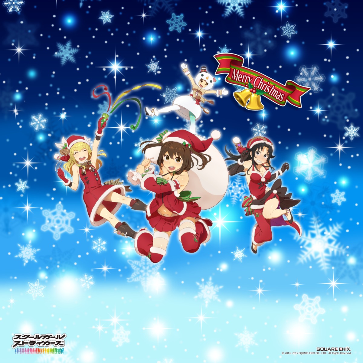 christmas, cleavage, dress, hinomiya_niho, kobayashi_gen, no_bra, pantyhose, sakamiya_hotaru