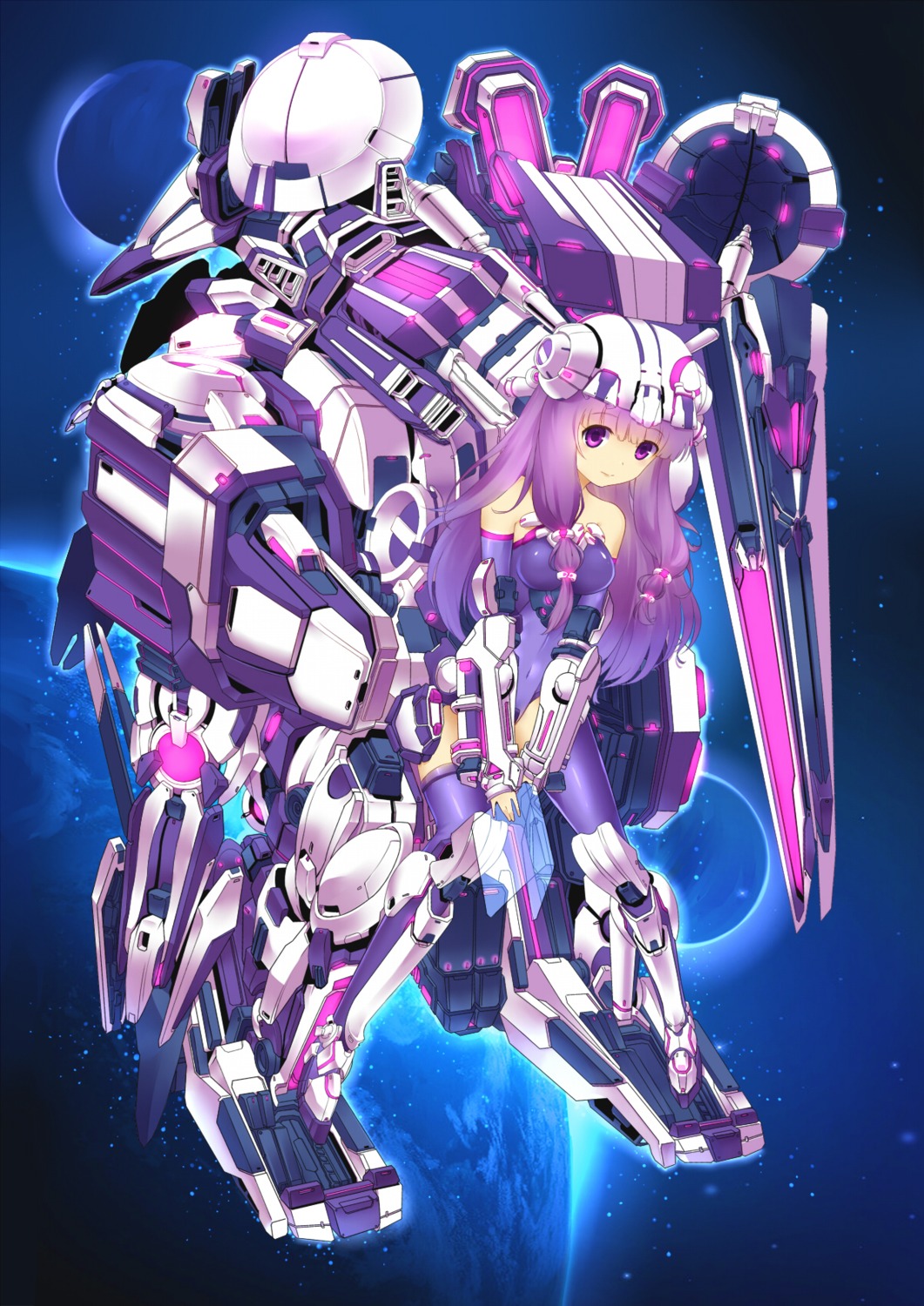 leotard, mecha_musume, patchouli_knowledge, suika01, thighhighs, touhou