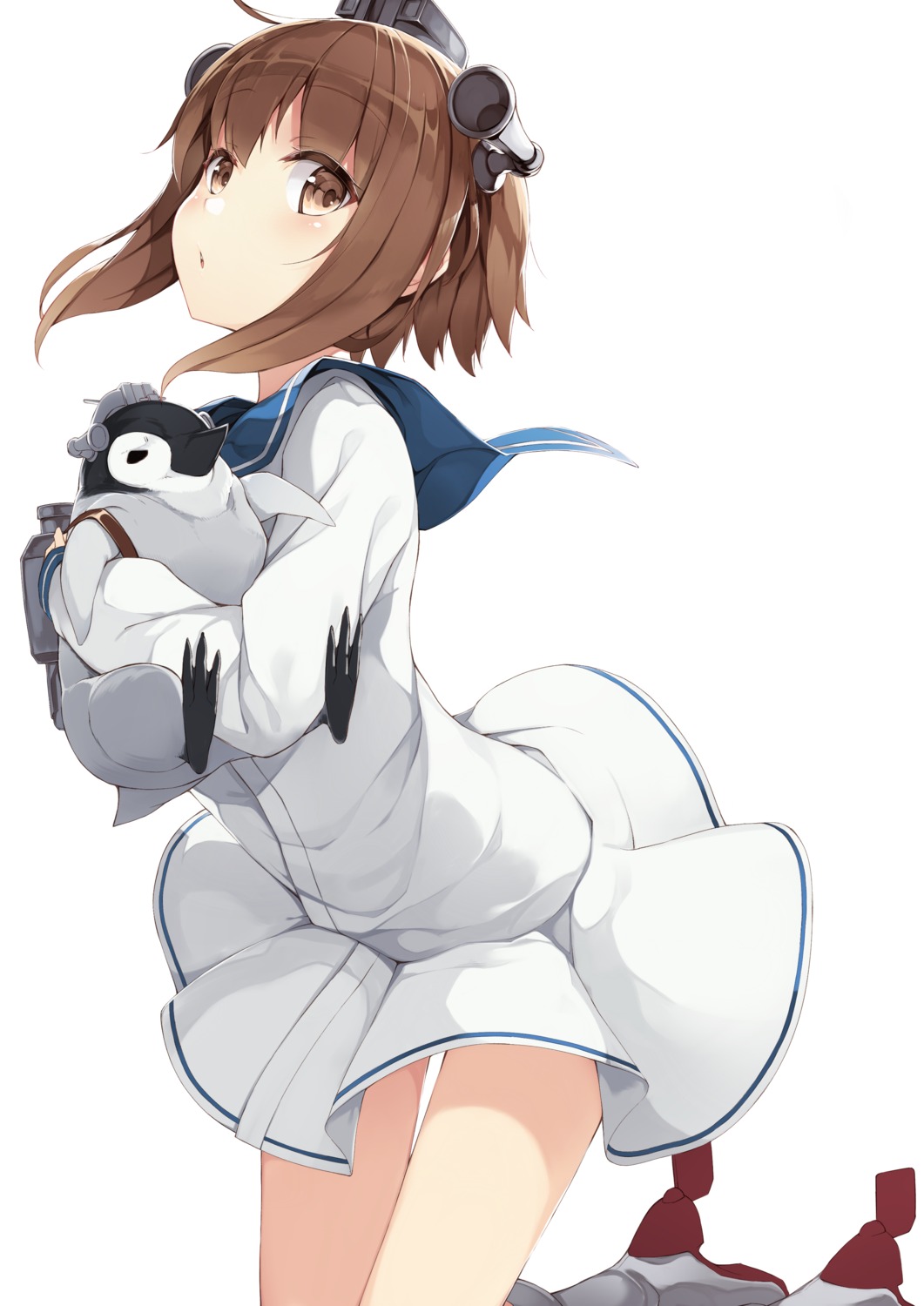 heels, kantai_collection, mafu9, seifuku, yukikaze_(kancolle)