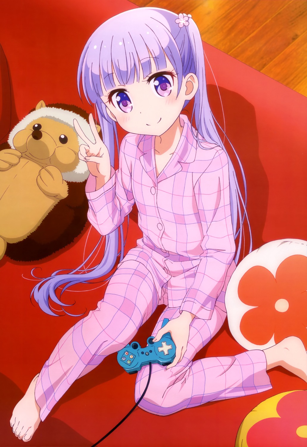 kubo_mariko, new_game!, pajama, suzukaze_aoba