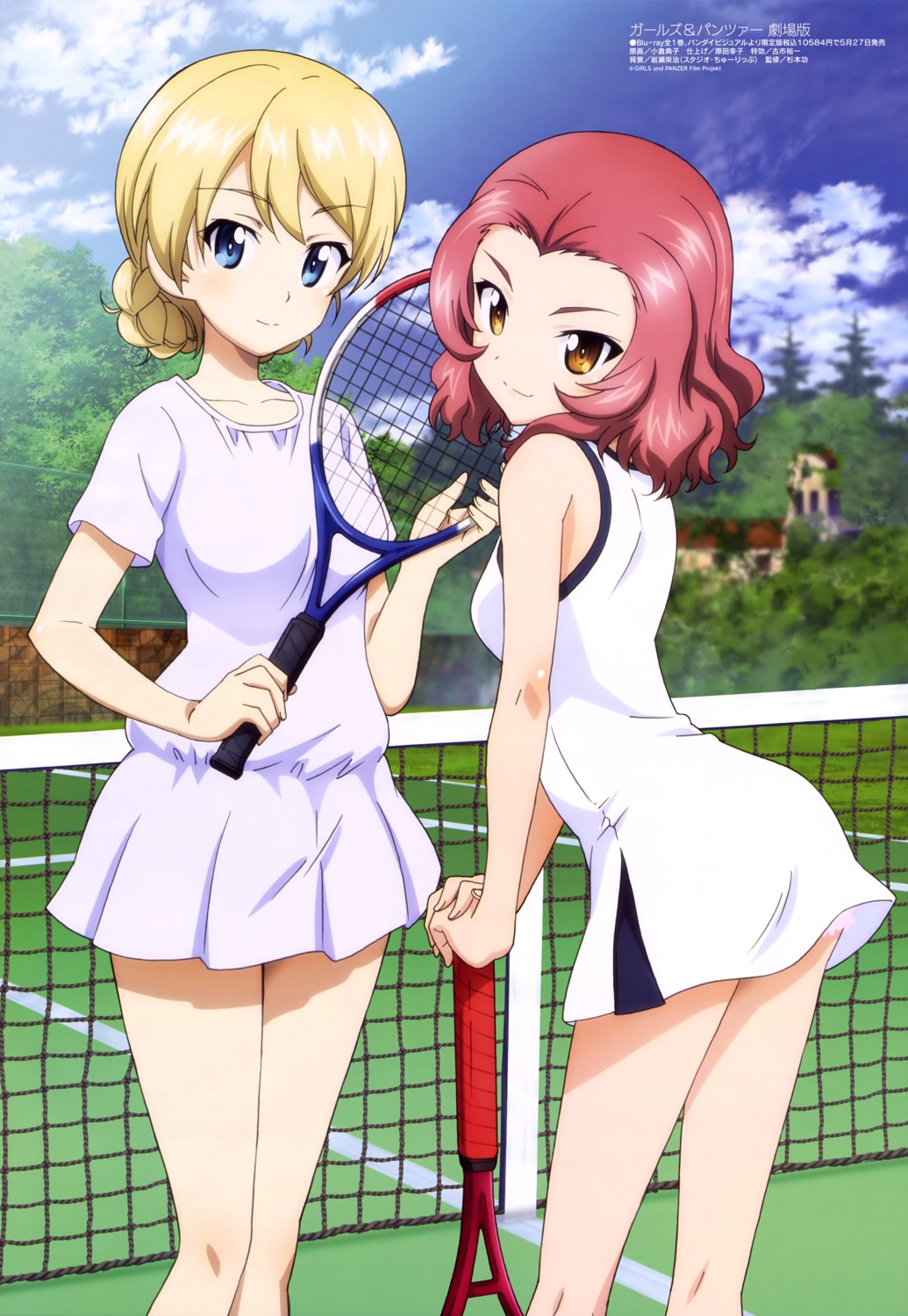 bloomers, darjeeling, dress, girls_und_panzer, ogura_noriko, rosehip, tennis