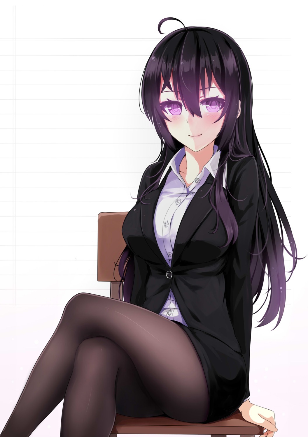 beifeng_han, business_suit, miyaura_sanshio, pantyhose