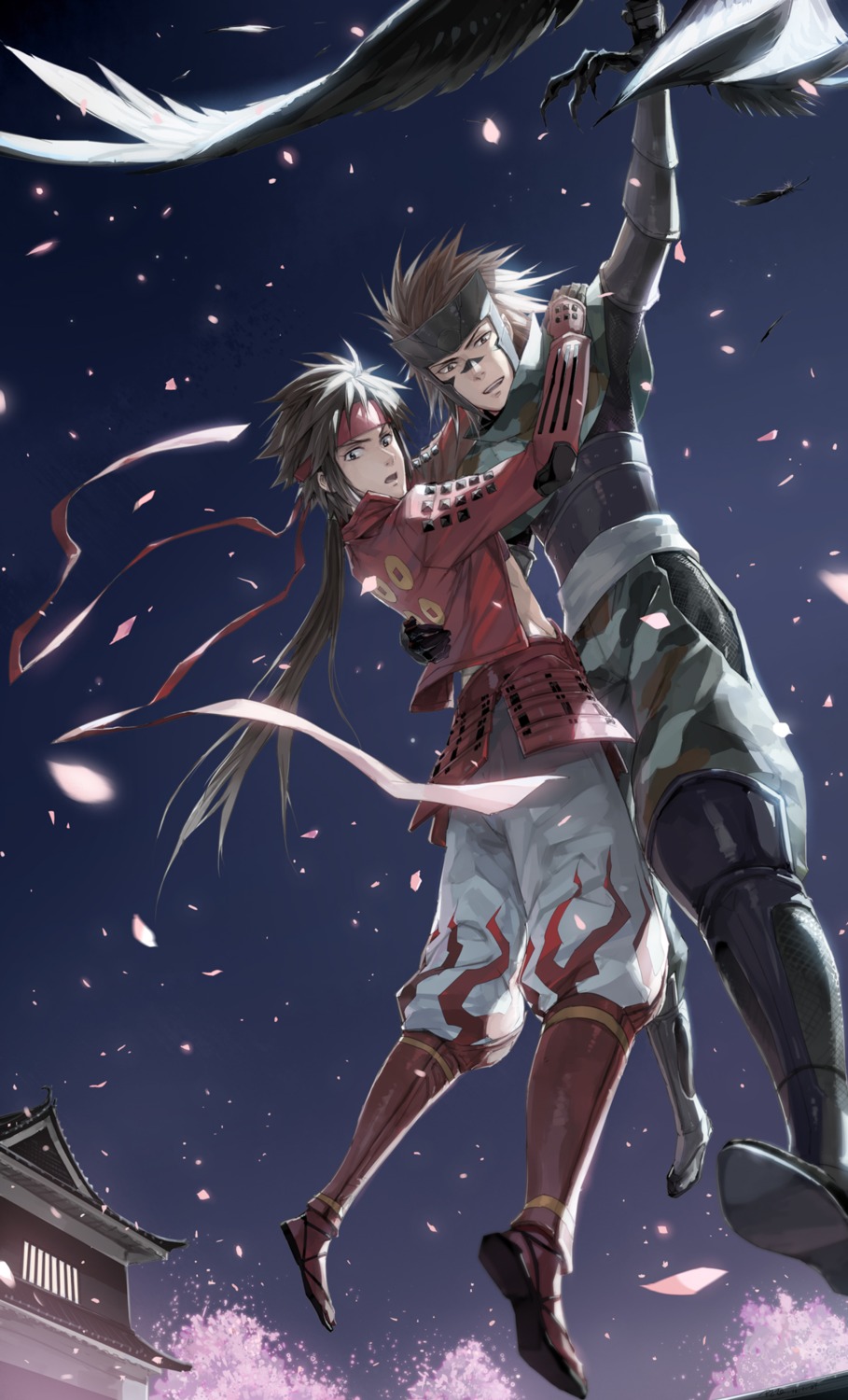 armor, rinkai_44, sanada_yukimura, sanada_yukimura_(basara), sarutobi_sasuke, sarutobi_sasuke_(basara), sengoku_basara