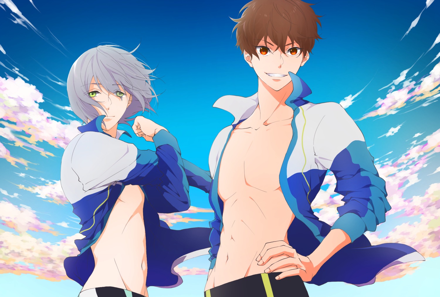 free!, high_speed!, kirishima_natsuya, male, runano, serizawa_nao
