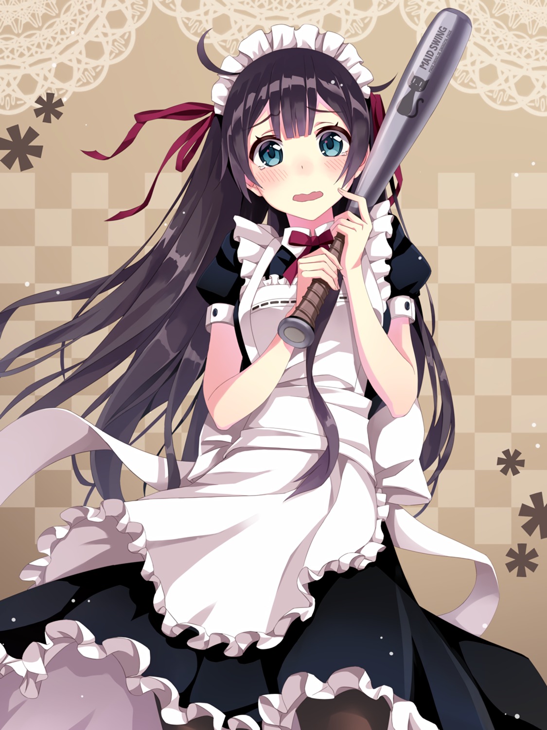 baseball, maid, pantyhose, tokumaru
