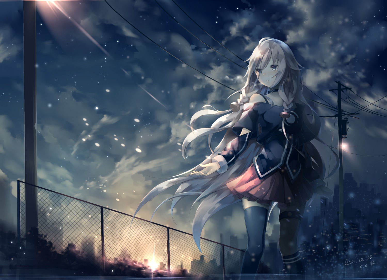 c.c.r_(ccrgaoooo), garter, ia_(vocaloid), thighhighs, vocaloid