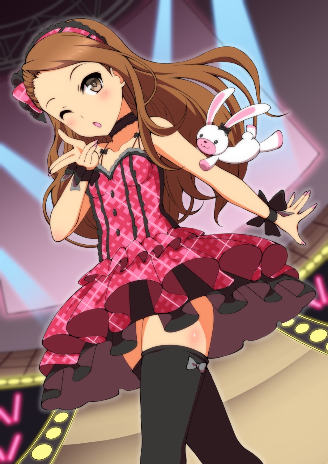 dress, minase_iori, ookami_maito, the_idolm@ster, the_idolm@ster_2, thighhighs