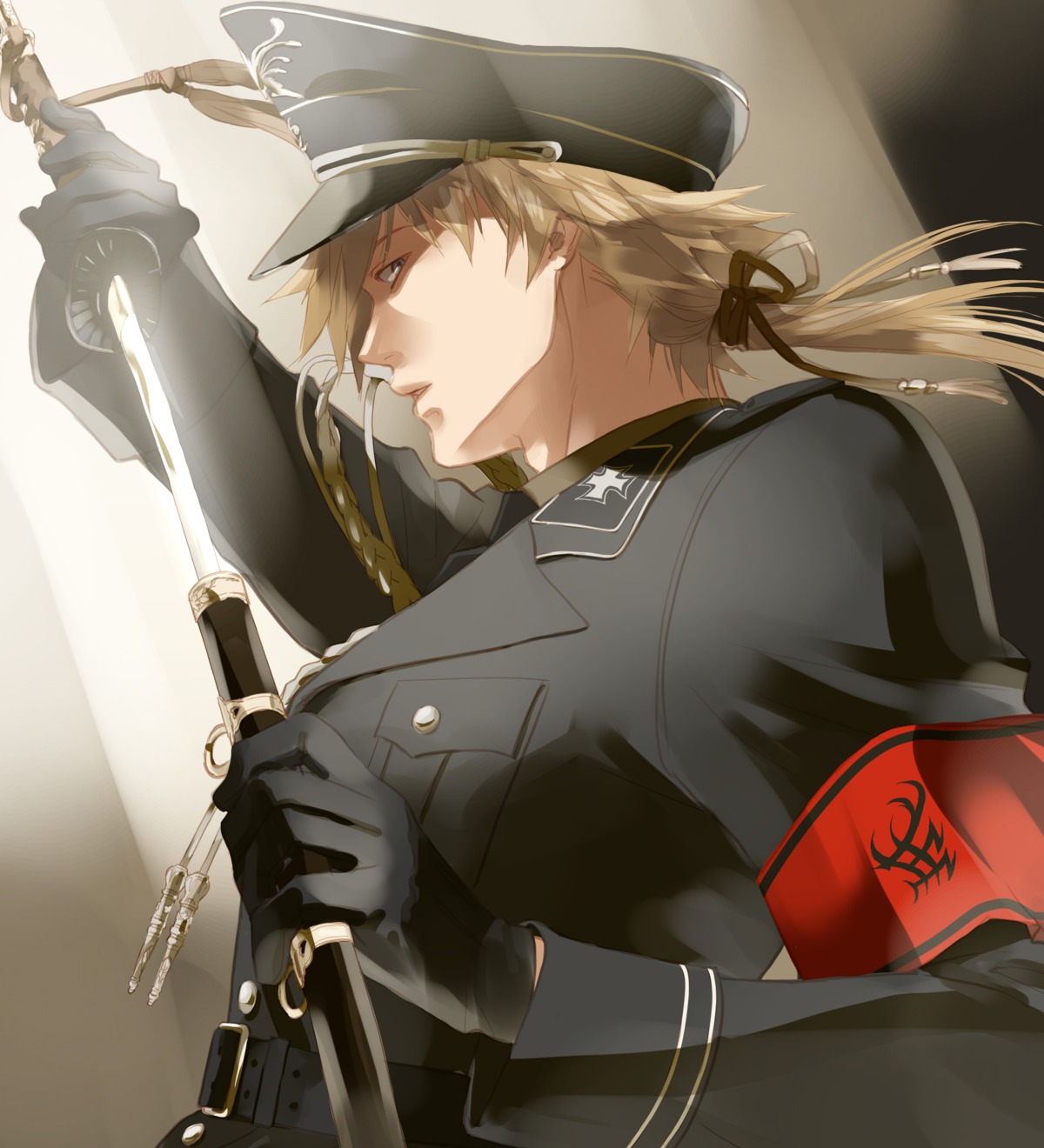 get_backers, male, papillon10, sword, uniform, uryuu_toshiki