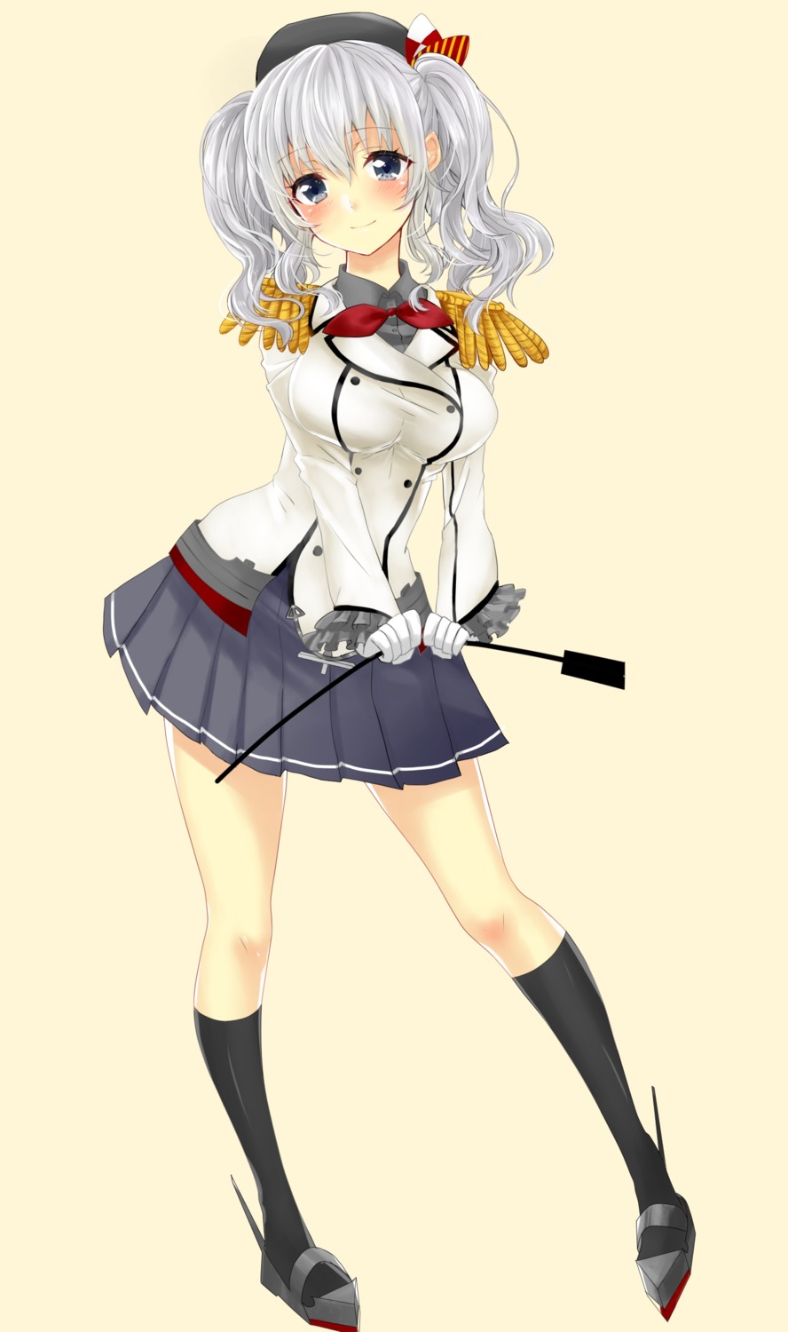 aonegi, kantai_collection, kashima_(kancolle), uniform, weapon