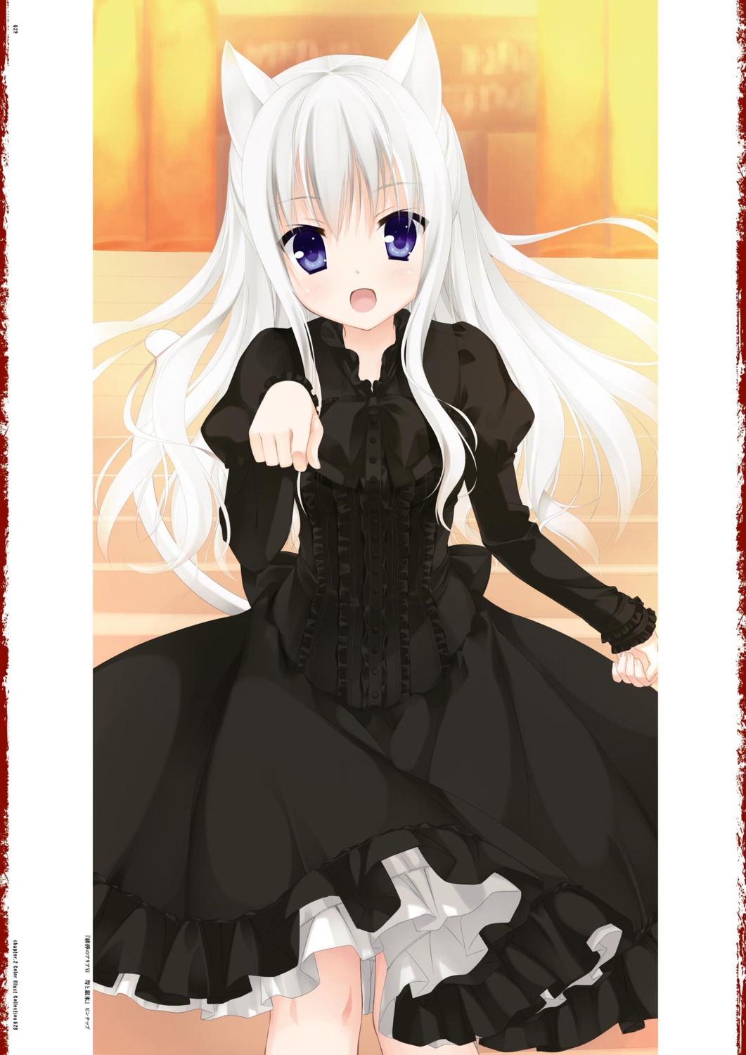 animal_ears, digital_version, dress, gothic_lolita, hidan_no_aria, jeanne_d'arc, jeanne_d'arc_(hidan_no_aria), kobuichi