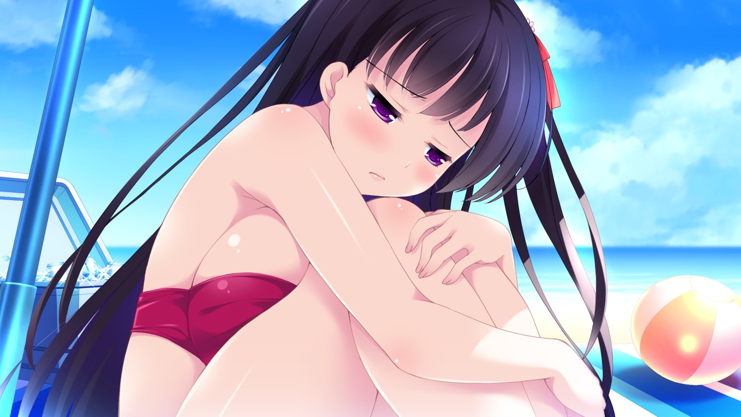 bikini_top, game_cg, ko~cha, manazuru_kazuha, swimsuits, windmill_oasis, wizards_complex