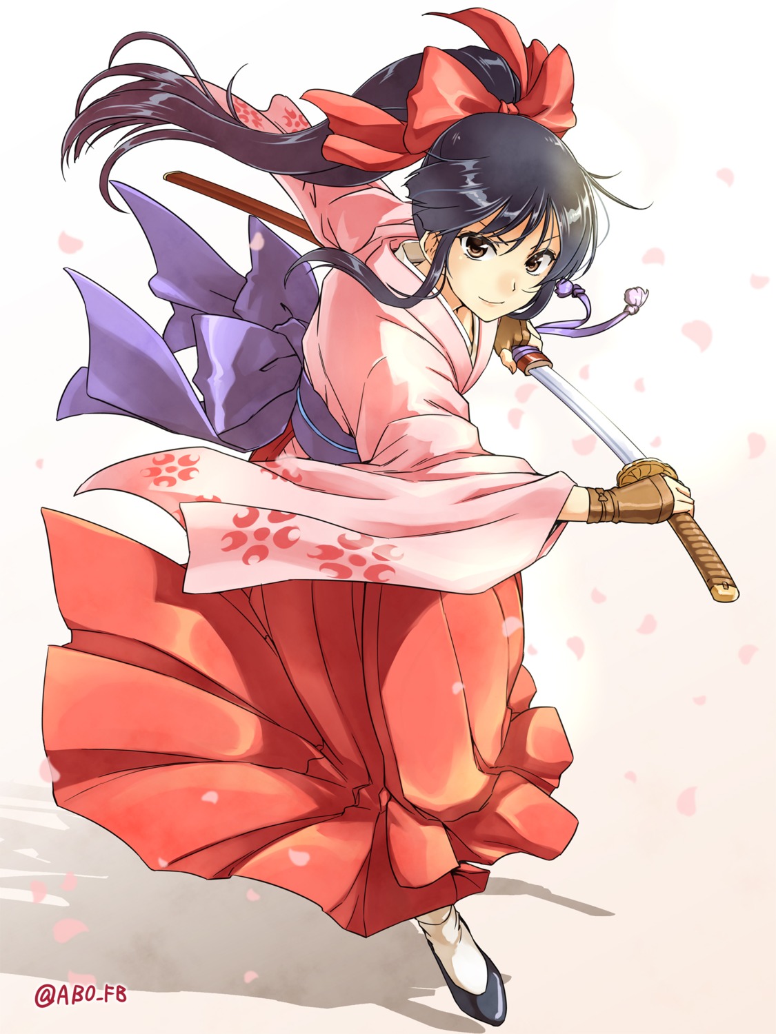 caesar_et_cleopatra, japanese_clothes, sakura_taisen, shinguuji_sakura, sword