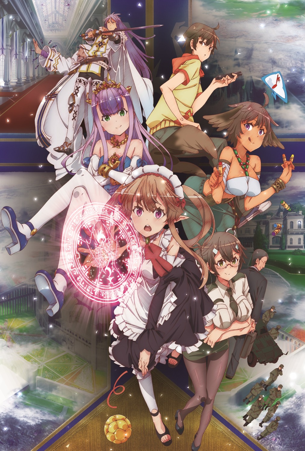 animal_ears, armor, elbia_hanaiman, elf, galious_en_koldobar, heels, kanou_shinichi, koganuma_minori