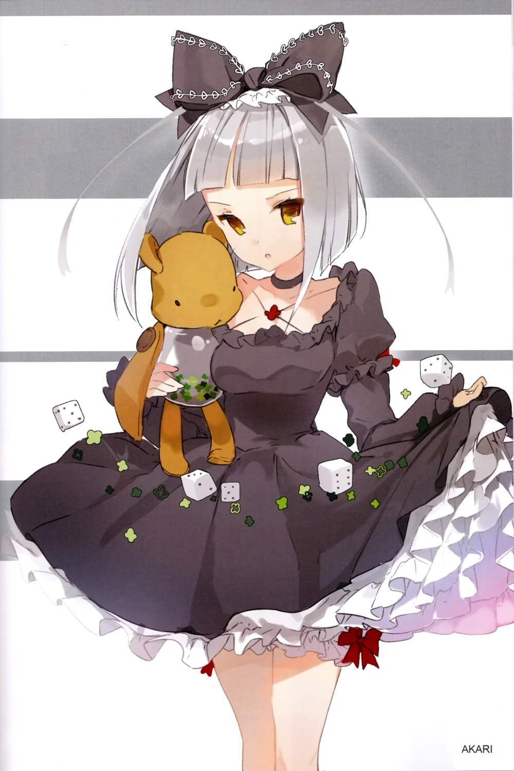 akari_(fantasista_doll), anmi, dress, fantasista_doll, lolita_fashion, skirt_lift