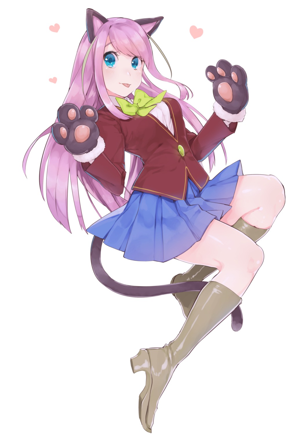 animal_ears, hashimoto_nyaa, heels, mayuri_kaichou, nekomimi, osomatsu-san, seifuku, tail