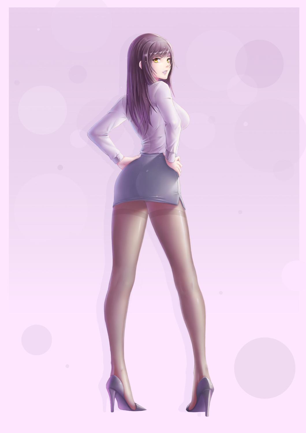 ass, business_suit, gi_gi, heels, pantyhose