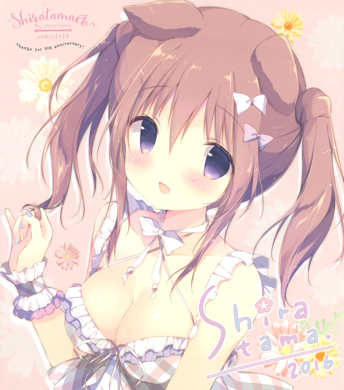 animal_ears, dress, inumimi, marron_(shiratama), shiratama, shiratamaco