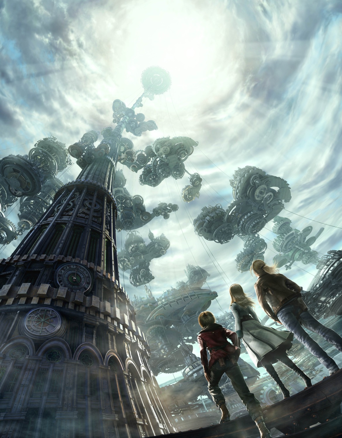 dress, landscape, mecha, resonance_of_fate