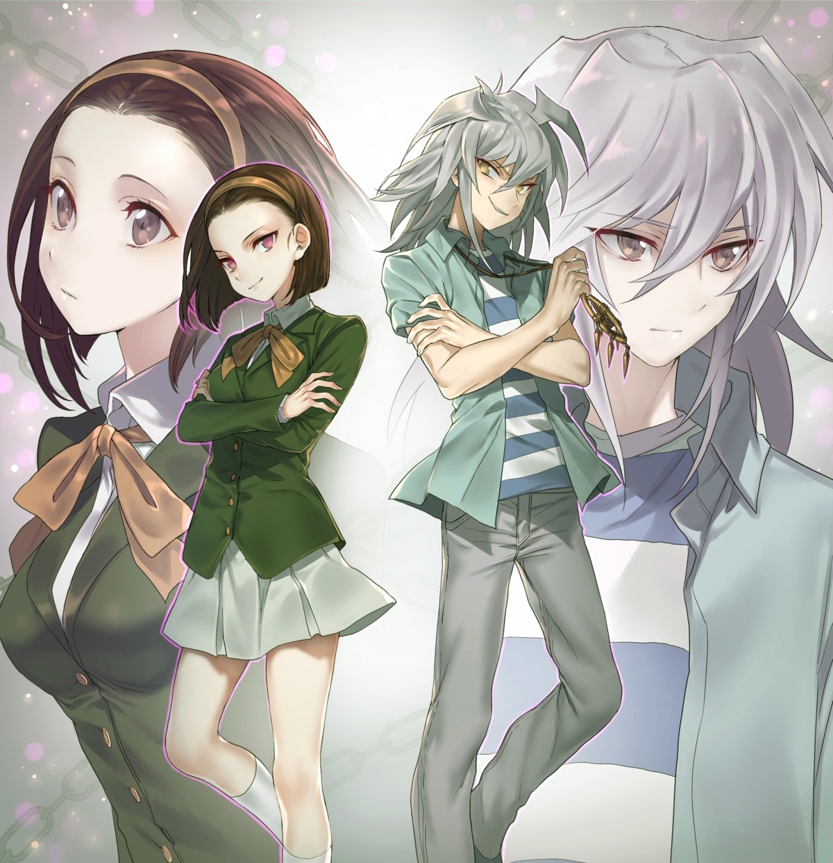 bakura_ryou, maruchi, seifuku, yami_bakura, yugioh