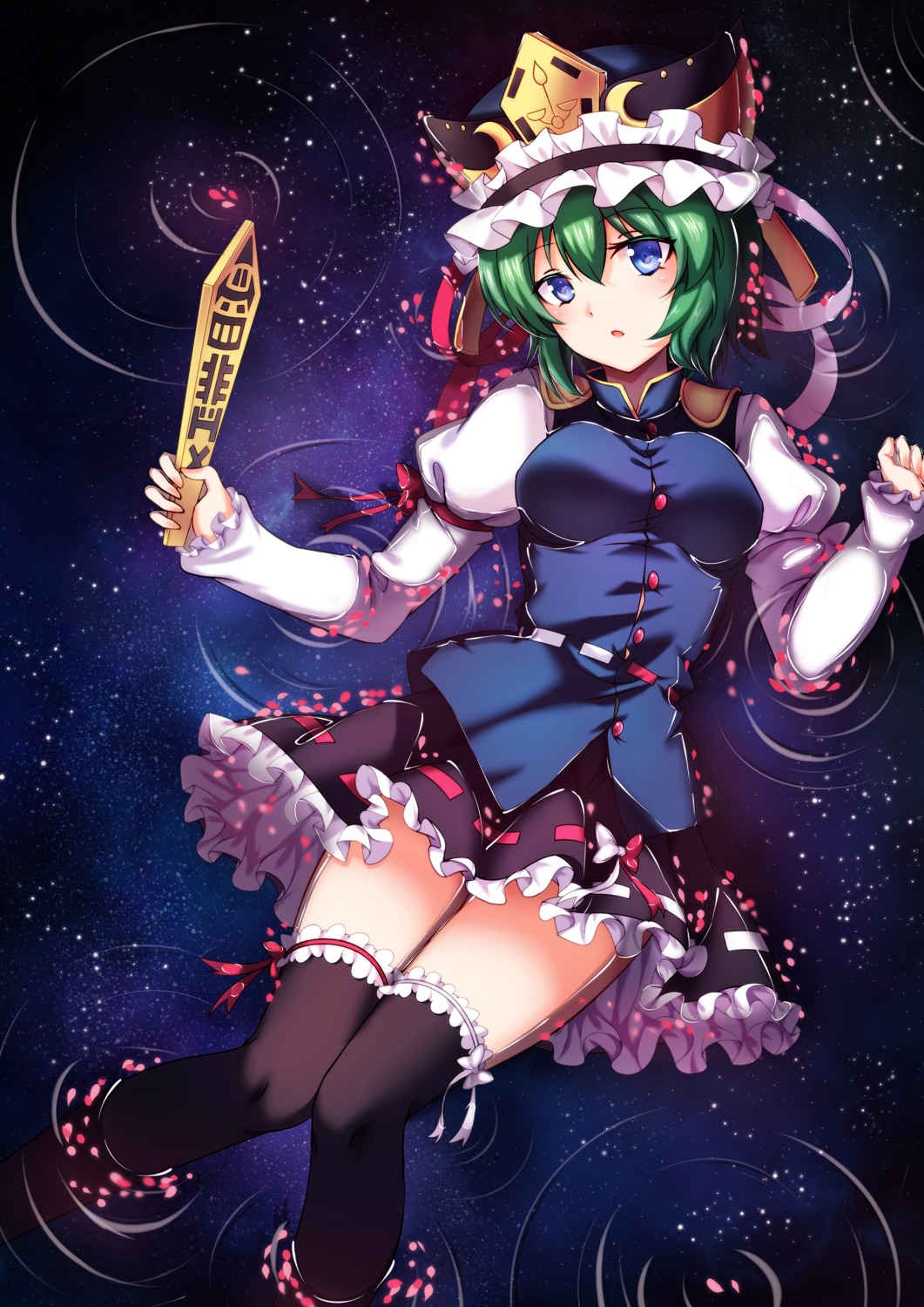 koissa, shikieiki_yamaxanadu, thighhighs, touhou, wet