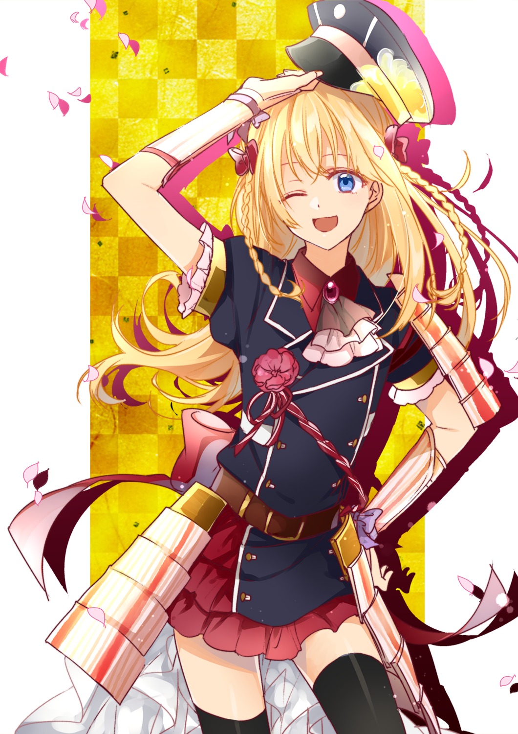 akn92, armor, midare_toushirou, thighhighs, touken_ranbu, trap, uniform