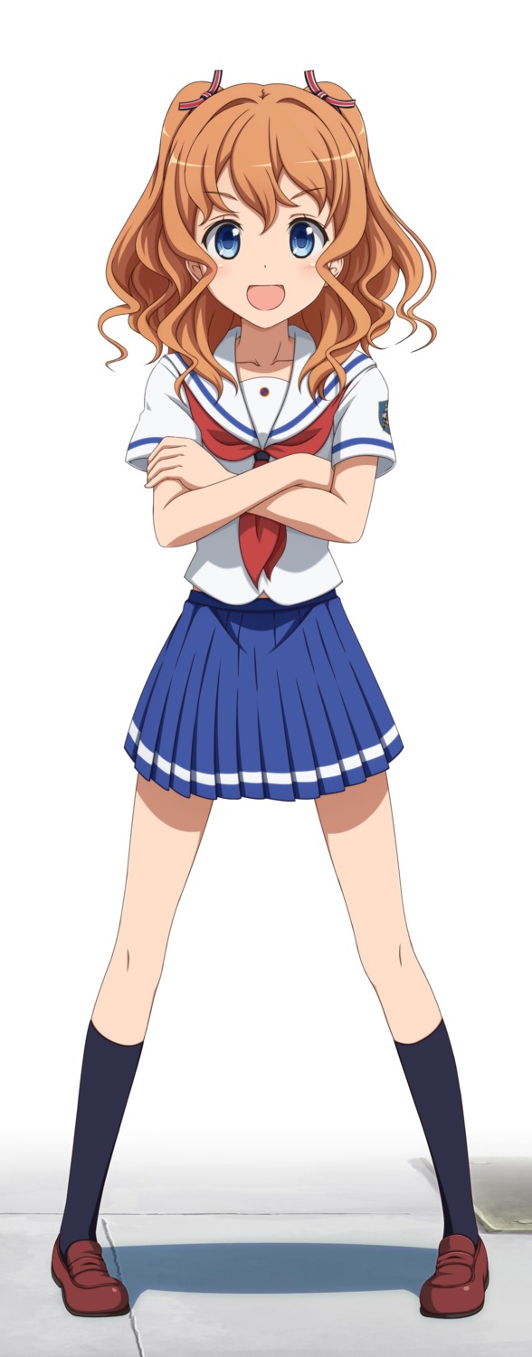 high_school_fleet, seifuku, shira-nyoro, yanagiwara_maron