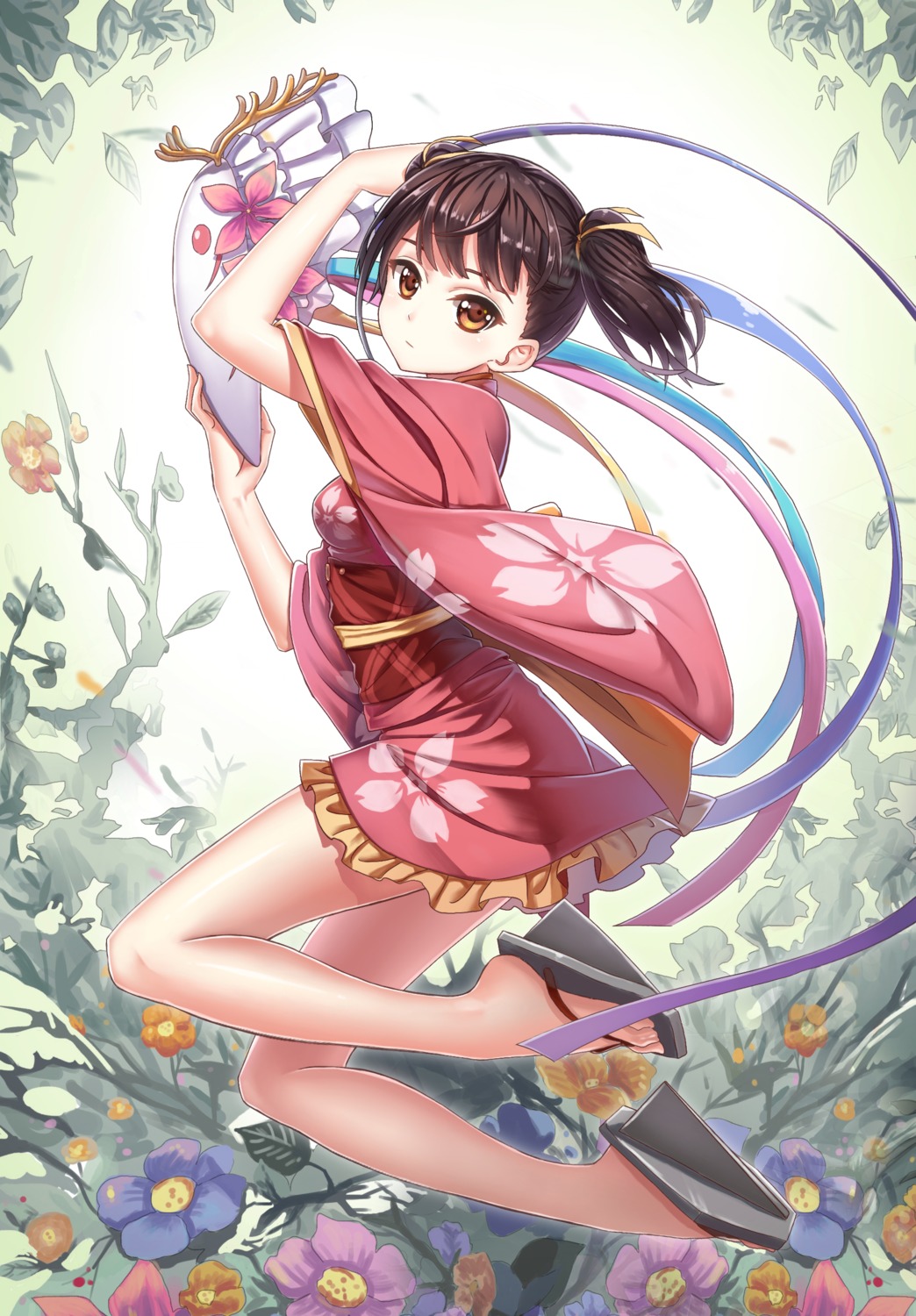 chunrijun_(springer), heels, kimono, koutetsujou_no_kabaneri, mumei