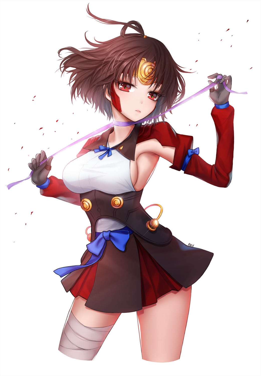 ango, bandages, koutetsujou_no_kabaneri, mumei, no_bra