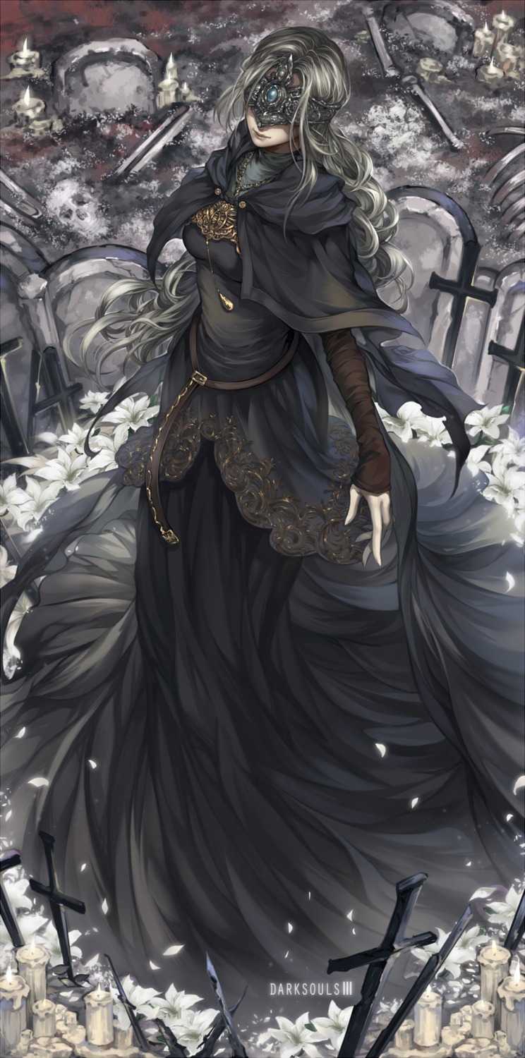 dark_souls_3, dkaki, dress, fire_keeper, sword