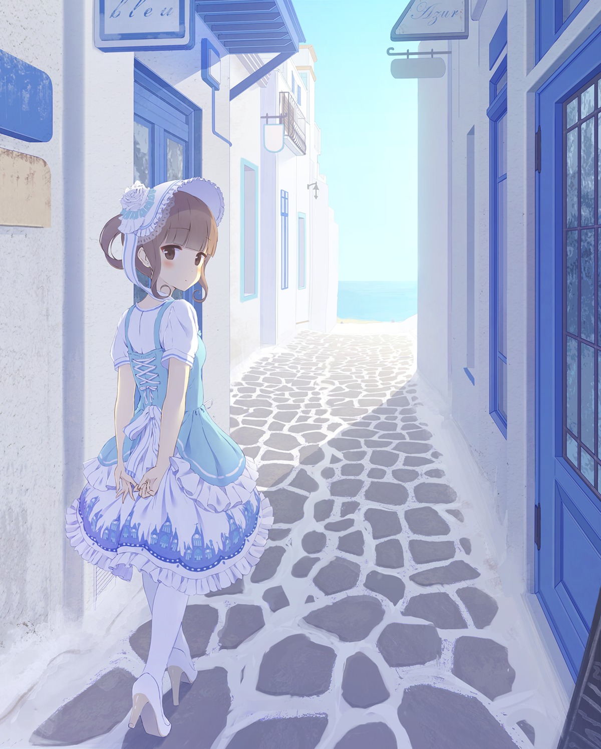 alc, dress, heels, lolita_fashion, pantyhose