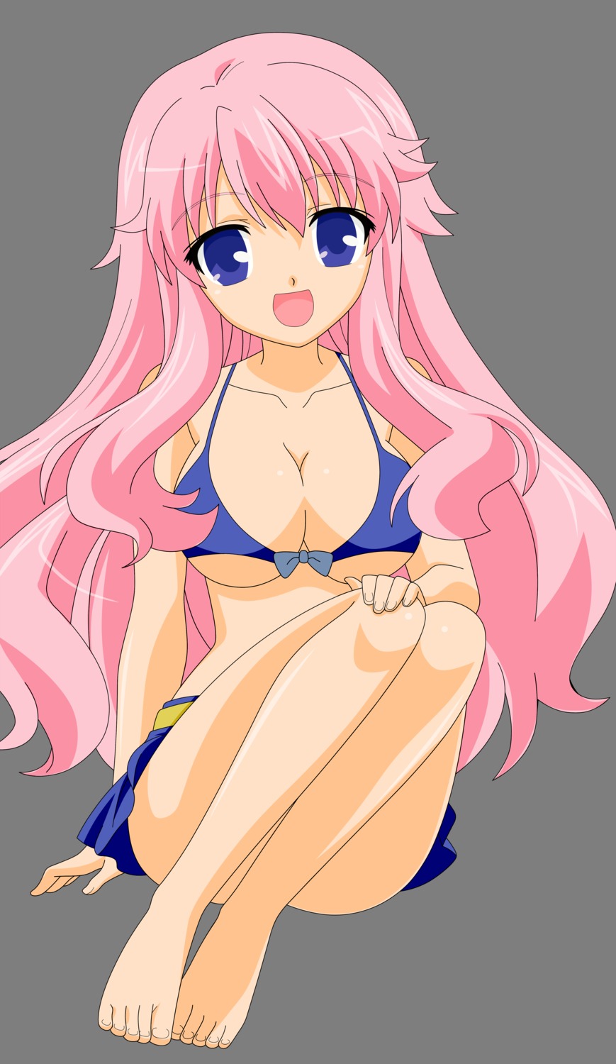 baka_to_test_to_shoukanjuu, bikini, cleavage, feet, himeji_mizuki, swimsuits, transparent_png, underboob