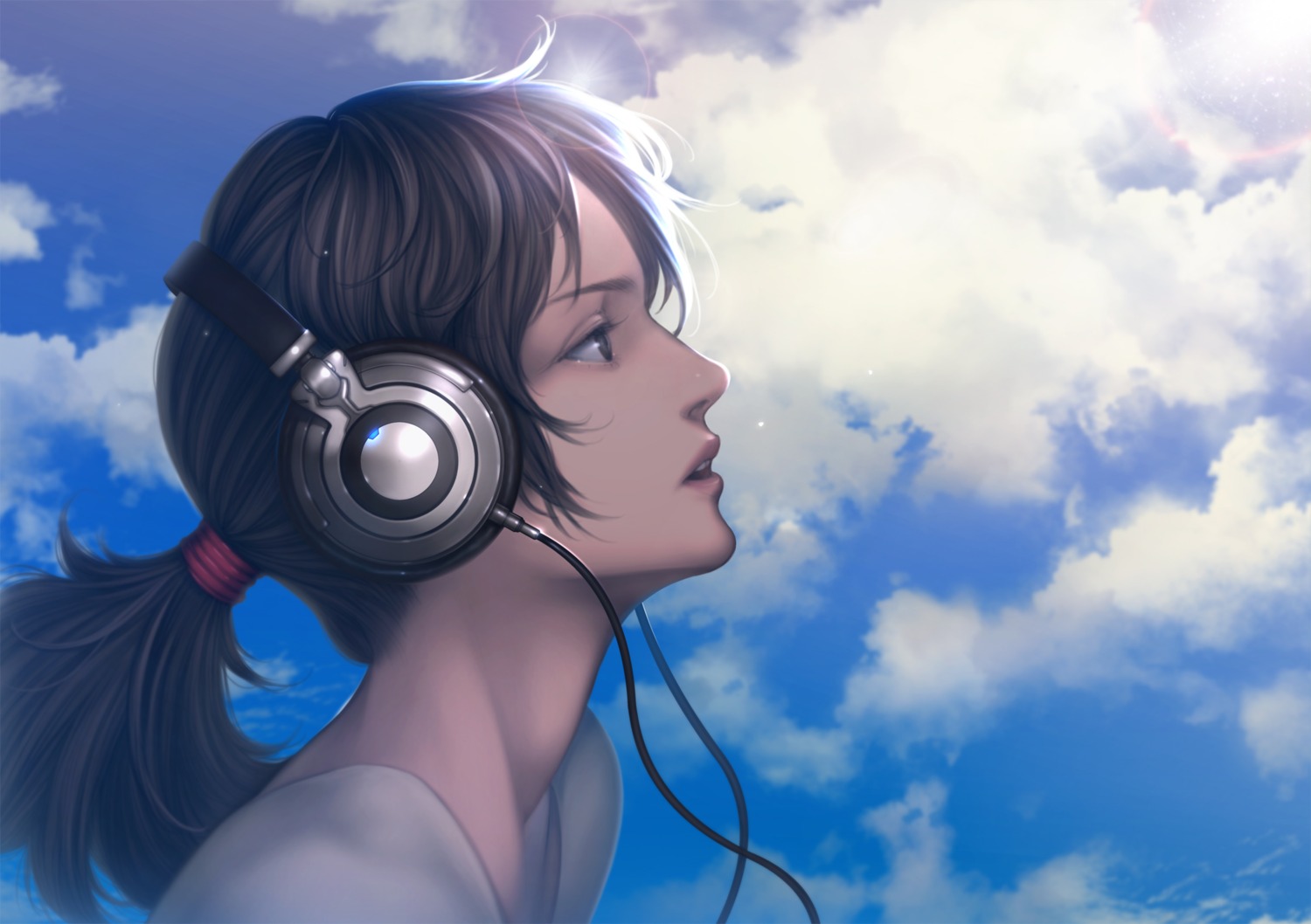 amagi_hana, headphones