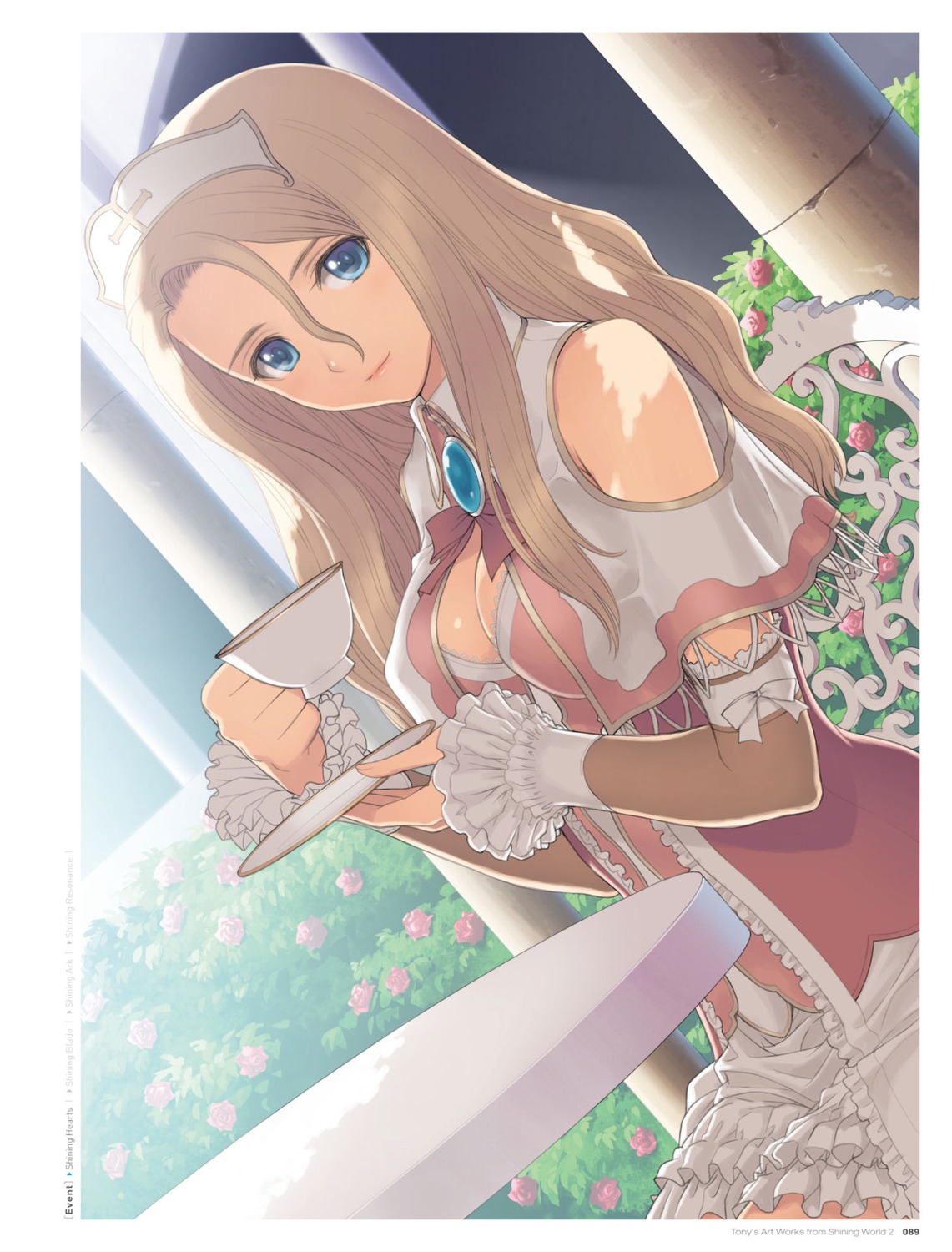 cleavage, digital_version, dress, lolita_fashion, rufina_minas_windaria, sega, shining_hearts, shining_world