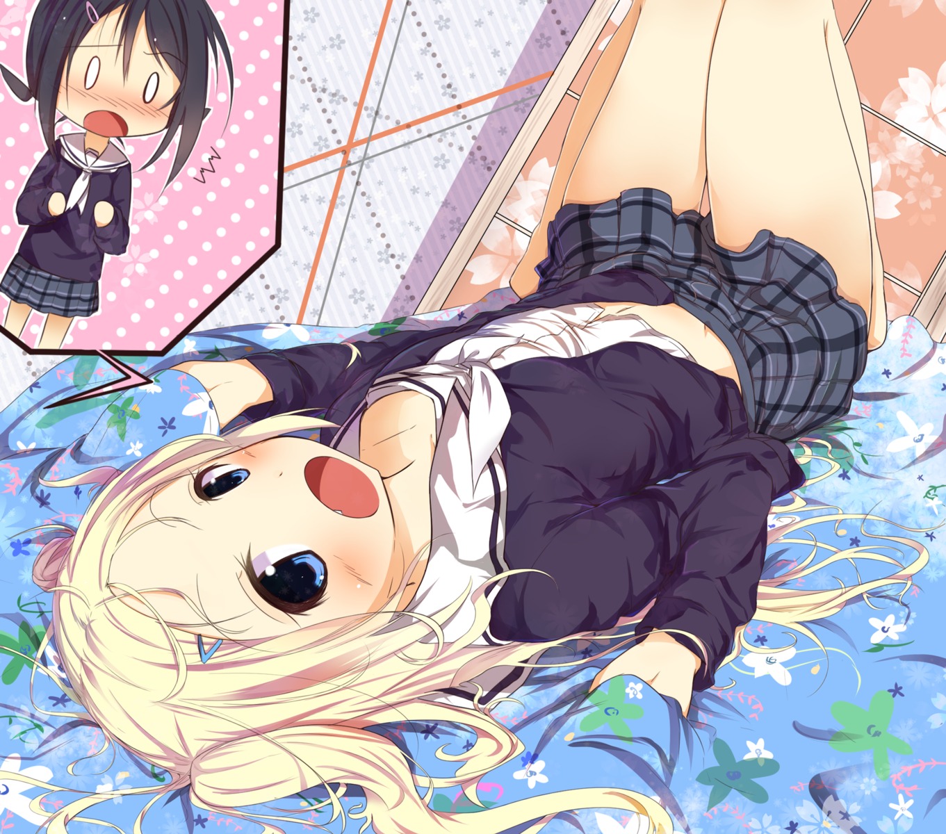hana_n._fontainestand, hanayamata, sasahara_wakaba, seifuku, sekiya_naru
