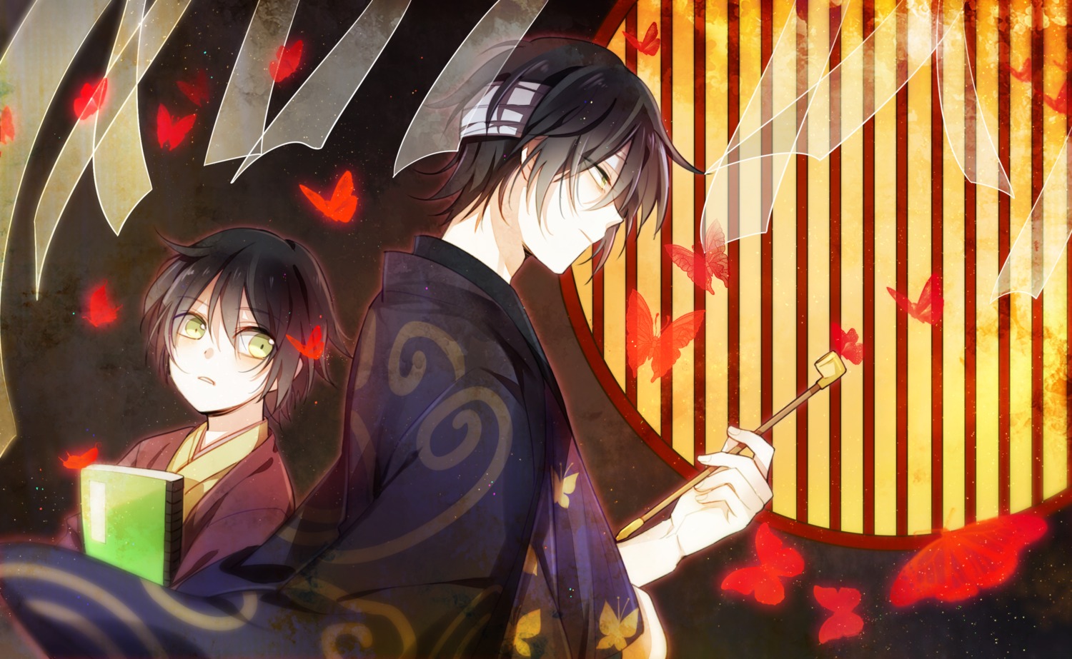 bandages, gintama, kombu, male, takasugi_shinsuke