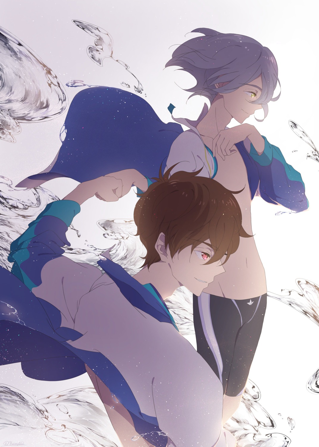 free!, high_speed!, kirishima_natsuya, male, runano, serizawa_nao