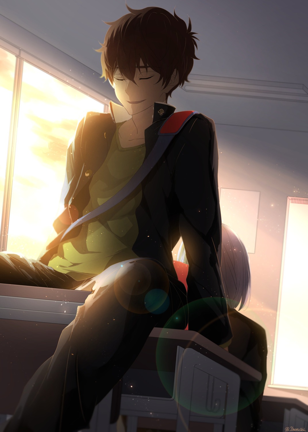 free!, high_speed!, kirishima_natsuya, male, runano, seifuku, serizawa_nao