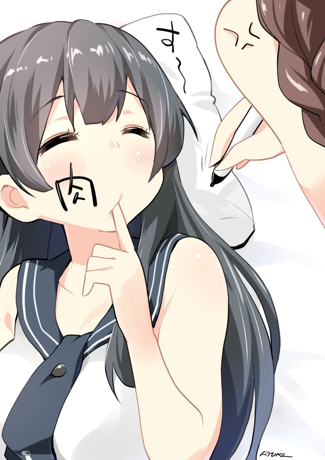 agano_(kancolle), kantai_collection, noshiro_(kancolle), ryuki_(pixiv_2328), seifuku