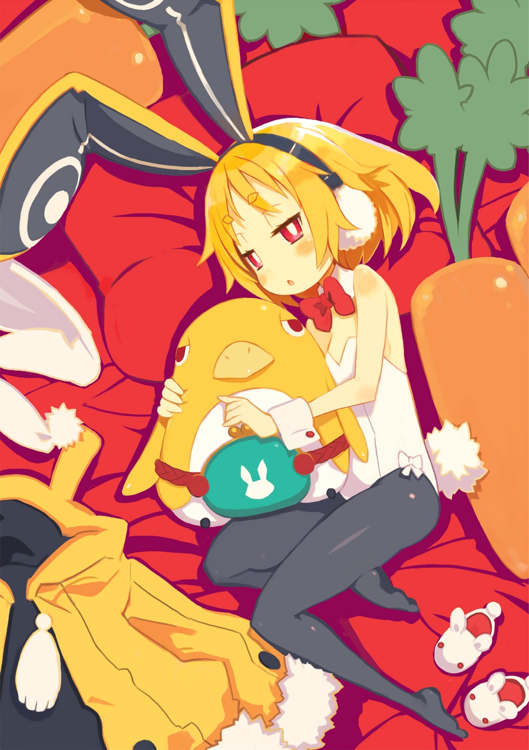 animal_ears, bunny_ears, bunny_girl, disgaea, disgaea_5, harada_takehito, no_bra, pantyhose