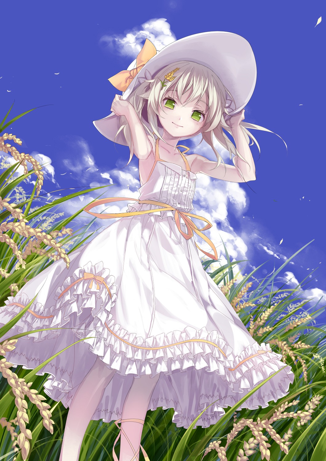 dress, izumi_(nagashi), no_bra, summer_dress