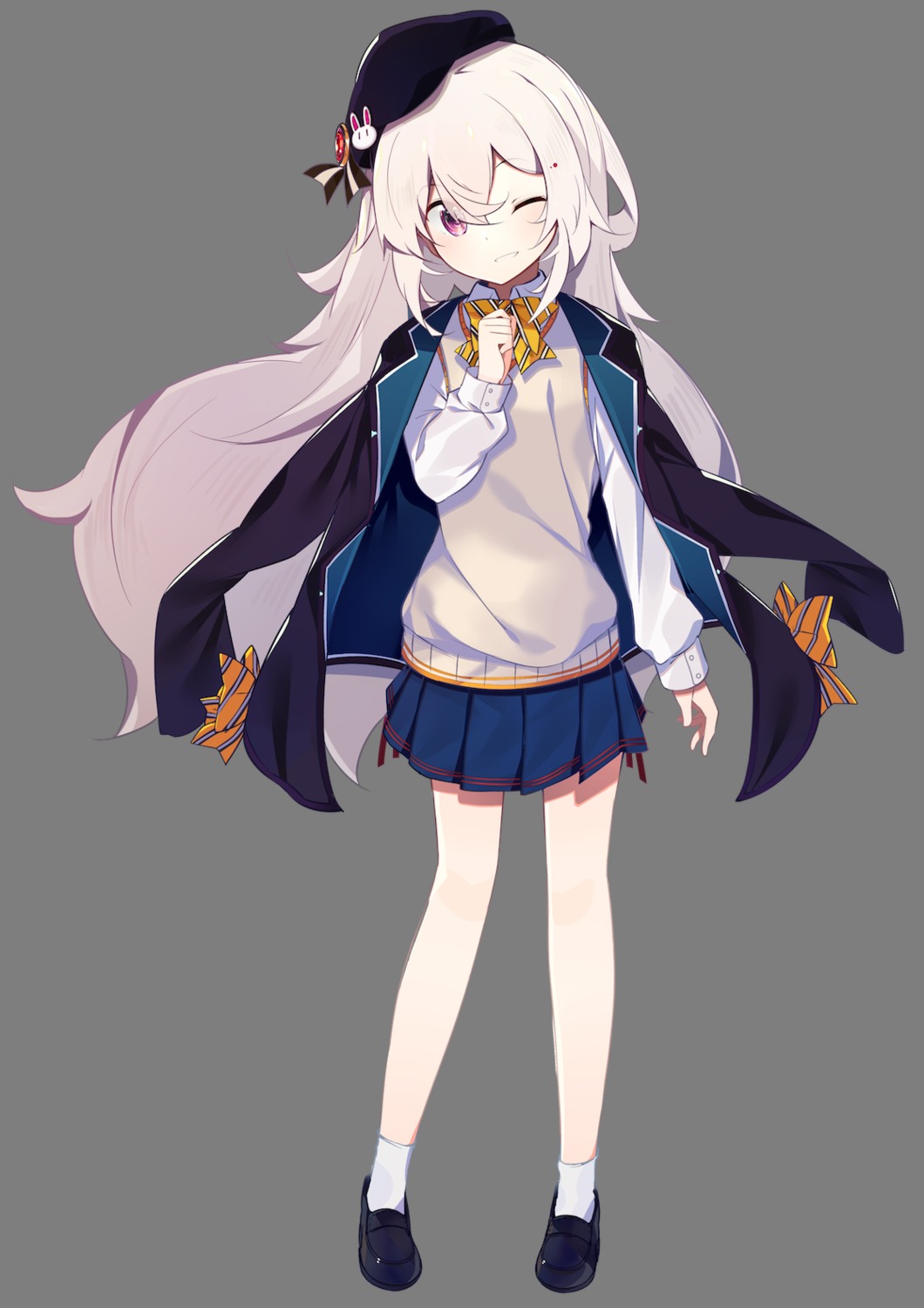 benio_(dontsugel), lack_girl, seifuku, transparent_png, tsumugi_(lack_girl)